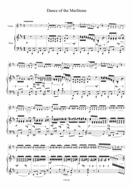 Four Dances From Nutcracker For Violin Harp Page 2