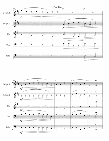 Four Five For Brass Quintet Page 2