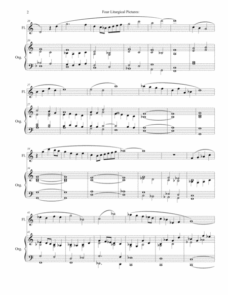 Four Liturgical Pictures For Flute And Organ Ii Elevation Communion Page 2