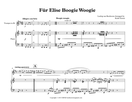 Fr Elise Boogie Woogie Fo Bb Trumpet Piano Page 2