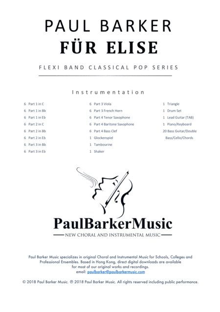 Fr Elise Flexi Band Score Parts Page 2