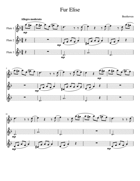 Fr Elise Flute Trio Page 2