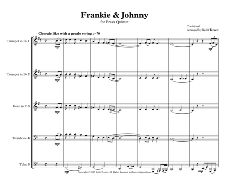 Frankie Johnny For Brass Quintet Jazz For 5 Brass Series Page 2