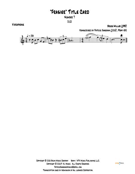 Frasier Title Card 7 For Jazz Quintet Full Score Set Of Parts Page 2