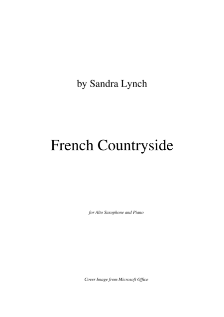 French Countryside For Alto Saxophone Page 2