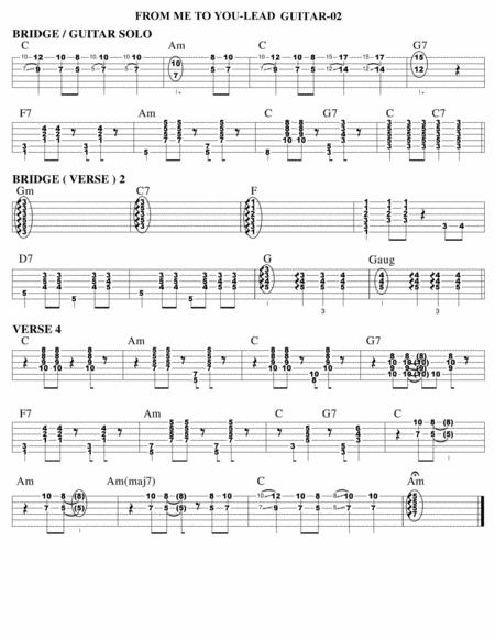 From Me To You Guitar Tab Page 2