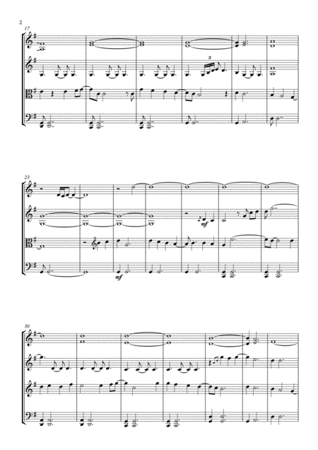 From This Moment On String Quartet Page 2