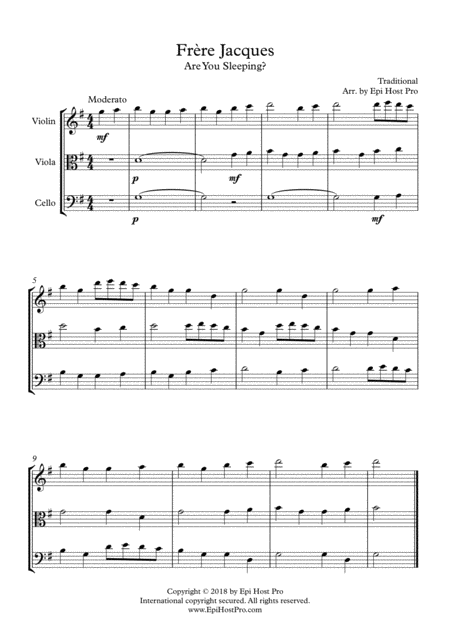 Frre Jacques Canon String Trio Page 2