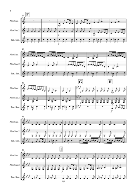 Frre Jacques Gigue For Saxophone Trio Page 2
