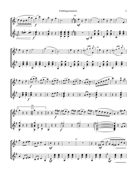 Fruhlingsstimmen Voices Of Spring For Flute And Guitar Page 2