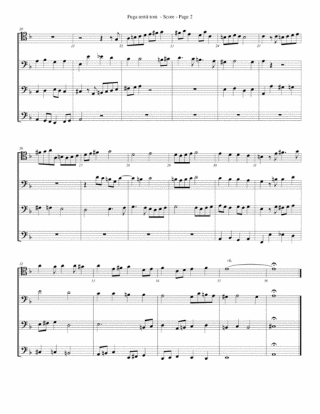 Fuga Tertii Toni For Trombone Or Low Brass Quartet Page 2