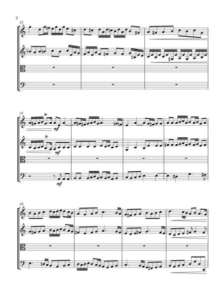 Fugue Bwv 947 String Quartet Page 2