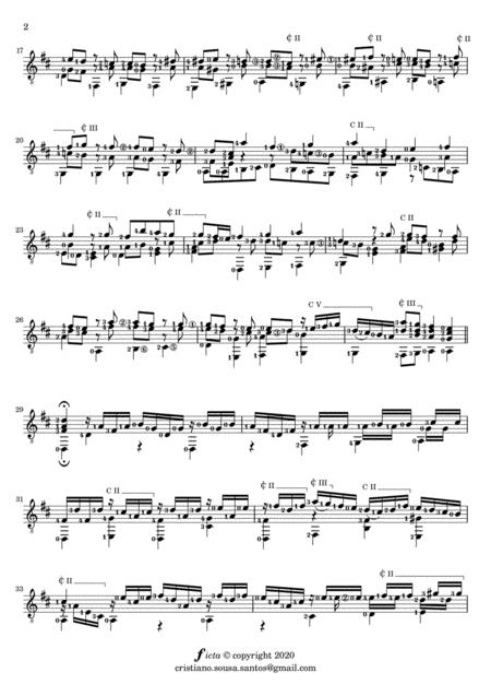 Fugue From Bwv 998 By Js Bach Solo Guitar Page 2