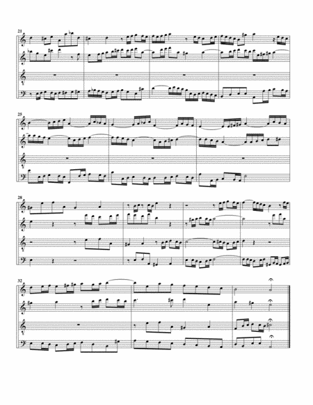 Fugue From Das Wohltemperierte Klavier I Bwv 861 Ii Arrangement For 4 Recorders Page 2