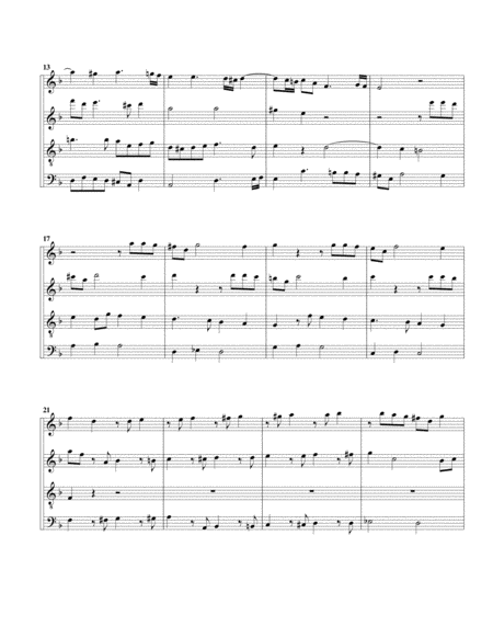 Fugue No 4 Hwv 608 Version In 4 4 Arrangement For 4 Recorders Page 2