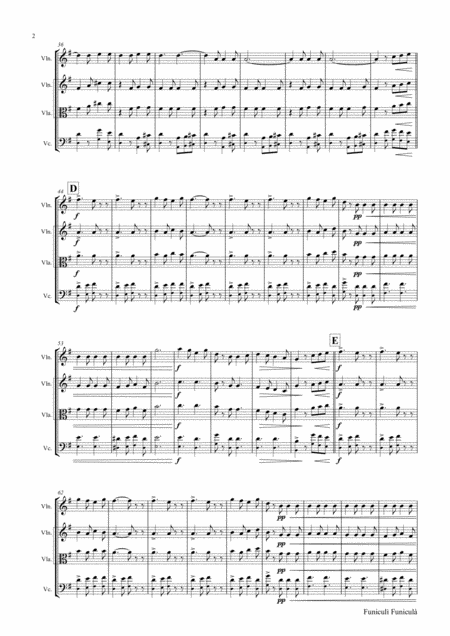 Funiculi Funicula Italian Evergreen String Trio Page 2