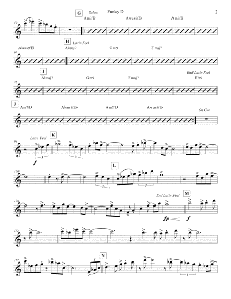 Funky D Violin 1 Page 2
