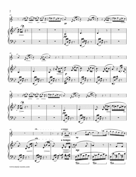 Fur Elise Clarinet Piano Page 2