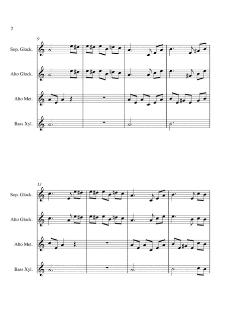 Fur Elise Main Theme For Orff Ensemble Page 2