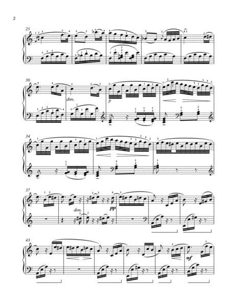 Fur Elise Original Complete Full Version Piano Solo Page 2