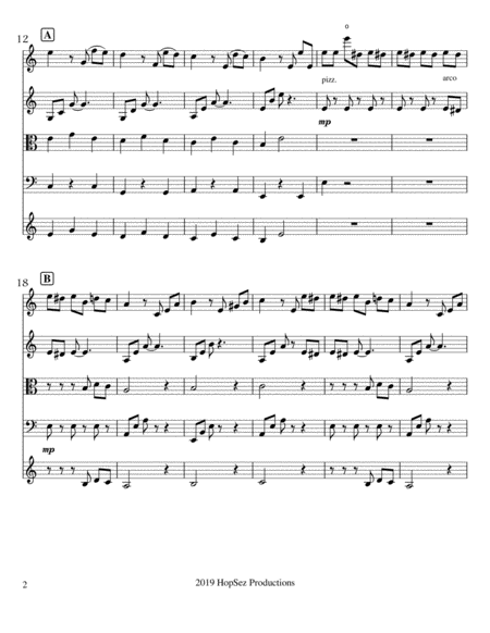 Fur Elise Violin Duet With Quartet Extension Page 2