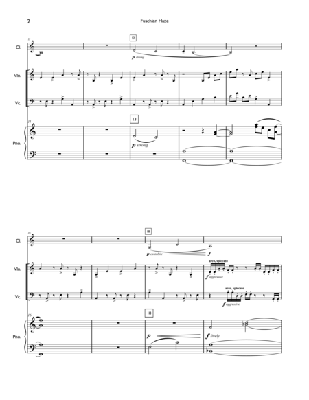 Fuschian Haze Score Parts Page 2