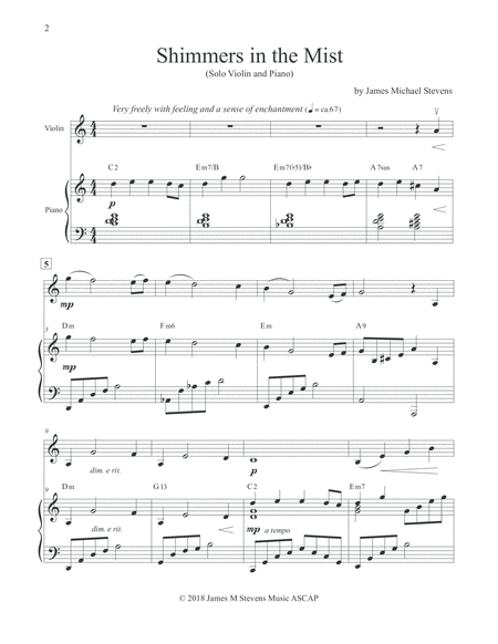 Gabriel His Eye Is On The Sparrow For Oboe Piano Page 2