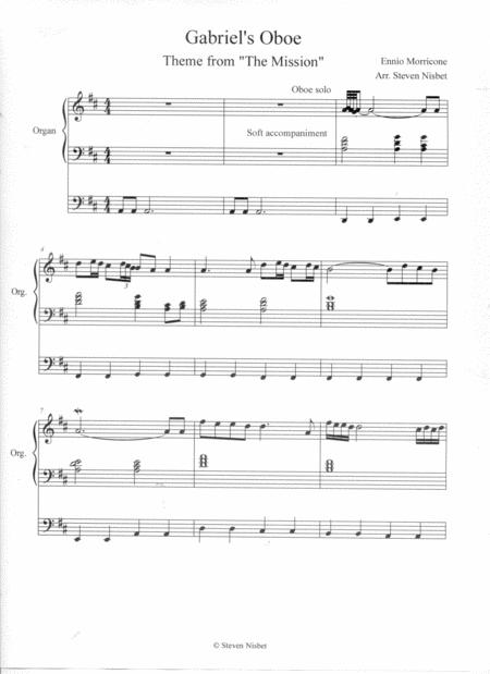 Gabriels Oboe Arranged For Organ Page 2