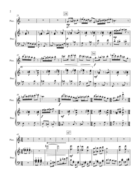 Galop For Piccolo Or Flute And Piano Page 2