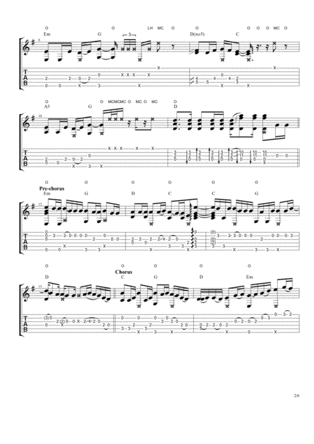 Galway Girl Fingerstyle Guitar Page 2