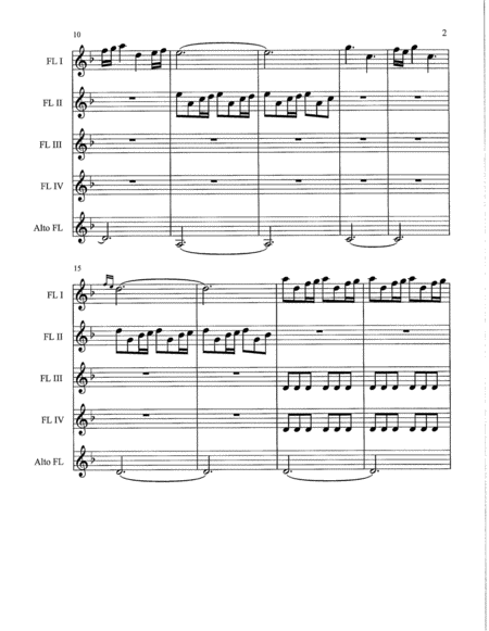 Game Of Thrones For Flute Quartet And Alto Flute Page 2