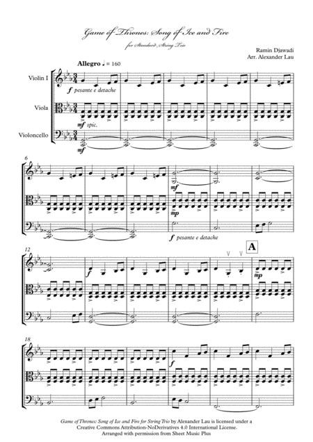 Game Of Thrones Song Of Ice And Fire For String Trio Page 2