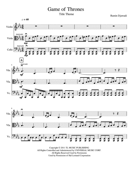 Game Of Thrones String Trio Page 2