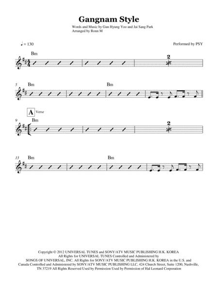 Gangnam Style Lead Sheet Performed By Psy Page 2