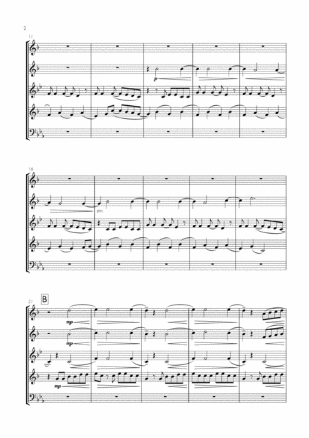 Gary Jules Mad World For Brass Quintet Page 2