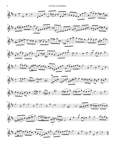 Gavotte En Rondeau From Partita Iii Violin Cello Page 2