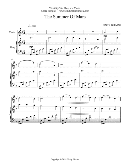 Gentility 24 Original Pieces For Harp And Violin Page 2