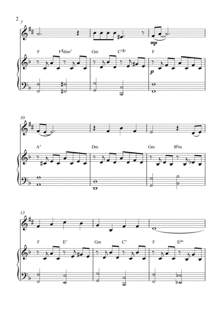 Georgia On My Mind Alto Saxophone Solo And Piano Accompaniment Page 2