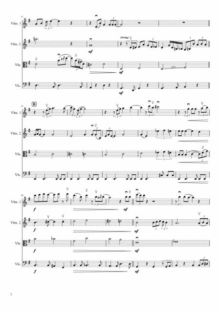 Georgia On My Mind String Quartet Page 2