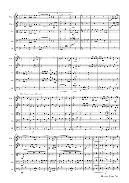 German Songs Part 1 Oktoberfest String Orchestra Page 2