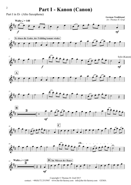 German Spring Song Collection 5 Concert Pieces Multiplay Part 1 In Eb Page 2