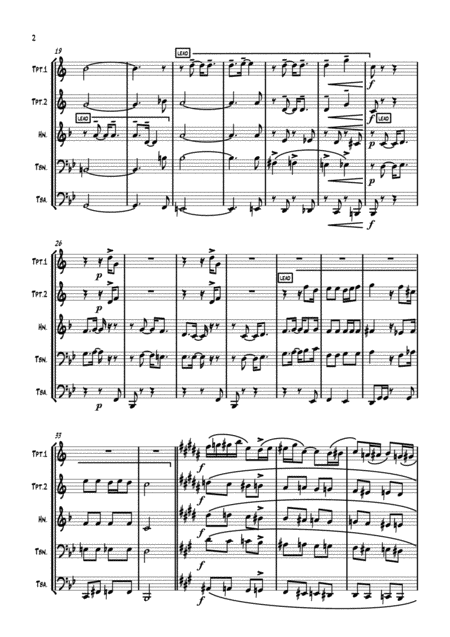 Gershwin I Got Rhythm Brass Quintet Page 2