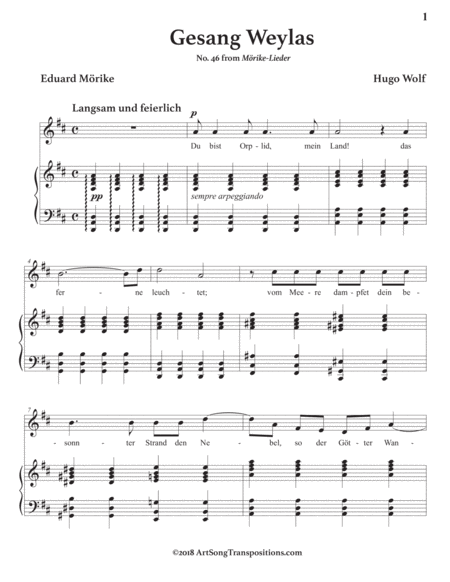 Gesang Weylas D Major Page 2