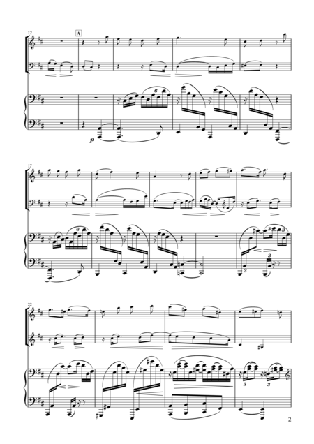 Gestillte Sehnsucht Zwei Gesnge Op 91 1 For Oboe Clarinet Piano Page 2