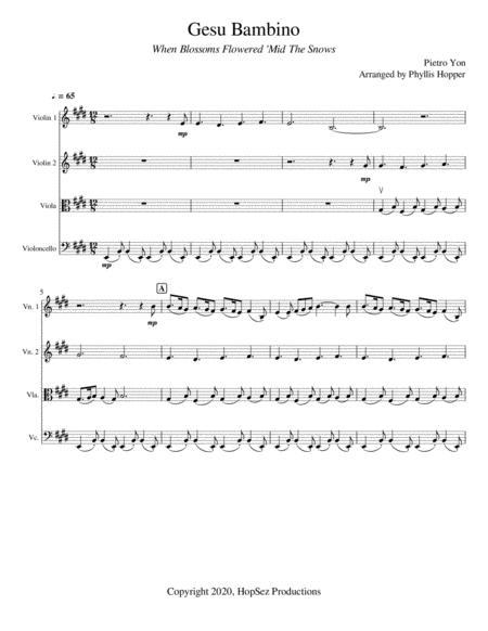 Gesu Bambino String Quartet Page 2