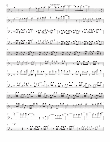 Get Lucky Trombone Page 2