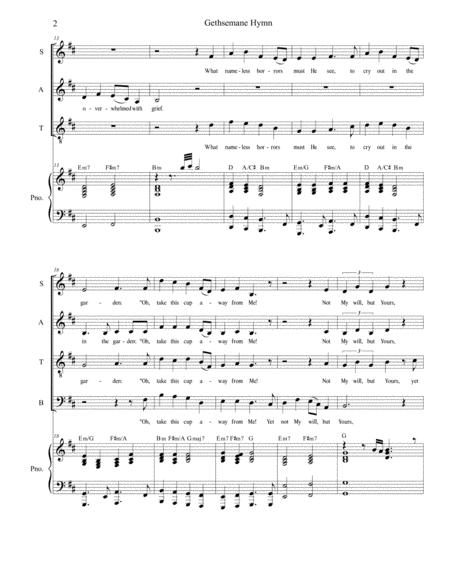 Gethsemane Hymn For Satb Page 2