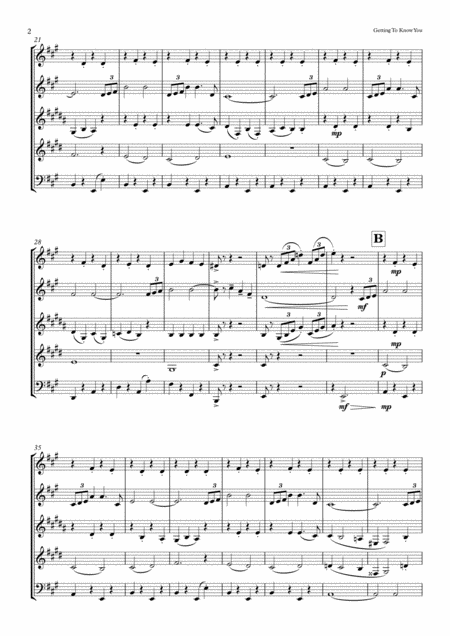 Getting To Know You From The King And I For Wind Quintet Page 2