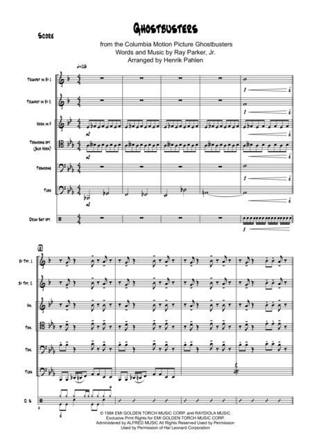 Ghostbusters For Brass Quintet Page 2