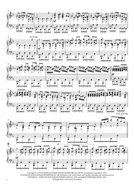 Gimme Gimme Gimme A Man After Midnight Arranged For Advanced Piano Solo Page 2